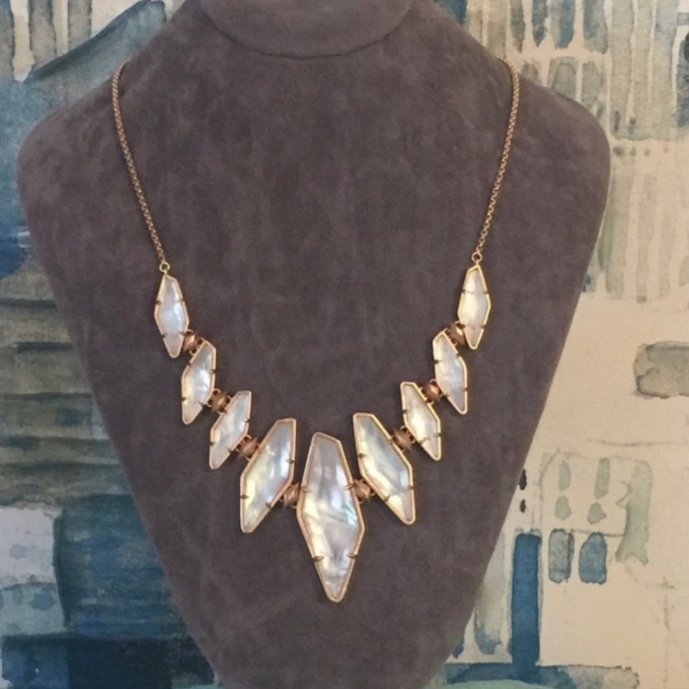 Kendra Scott Berniece Mother of Pearl Station Necklace